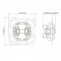 Выключатель Ardero EV141-W Soft белый 9077