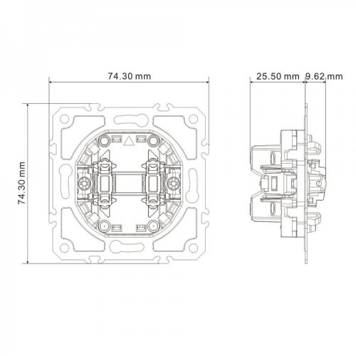 Выключатель Ardero EV141-W Soft белый 9077