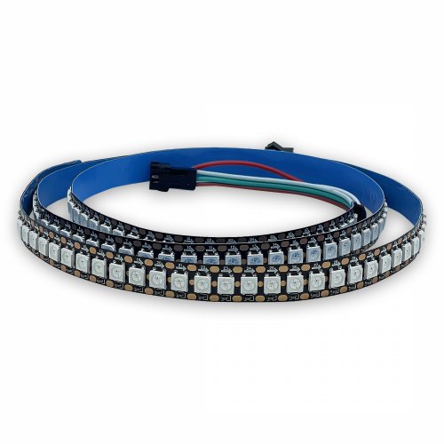 Адресна Smart LED стрічка LT WS2812B SMD5050 Digital RGB 144шт/м 36W/м 5V IP20 чорна 93015