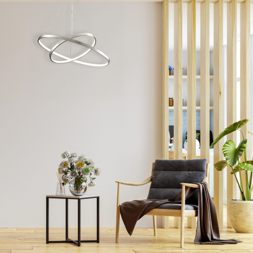 Люстра Goldlux Lea LED 2x35W 4000K никель 330017 Люстра Goldlux Lea LED 2x35W 4000K никель 330017