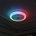 LED светильник накладной Goldlux Zambia с пультом 24W 3000K/4000K/6500K RGB с вентилятором белый 341310 LED светильник накладной Goldlux Zambia с пультом 24W 3000K/4000K/6500K RGB с вентилятором белый 341310