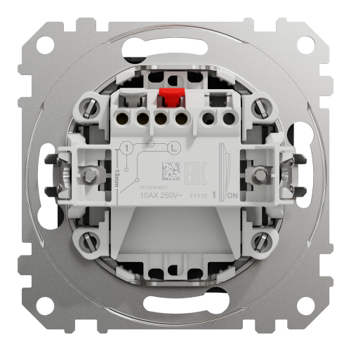 Выключатель одноклавишный Schneider Sedna Design IP20 черный SDD114101