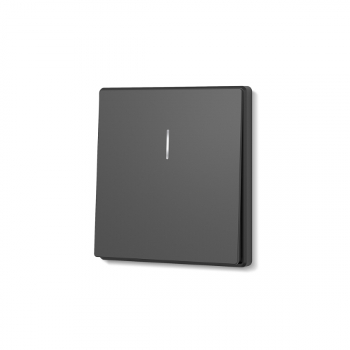 Выключатель Videx Nota одноклавишный с подсветкой черный VF-NT-SW1L-BL