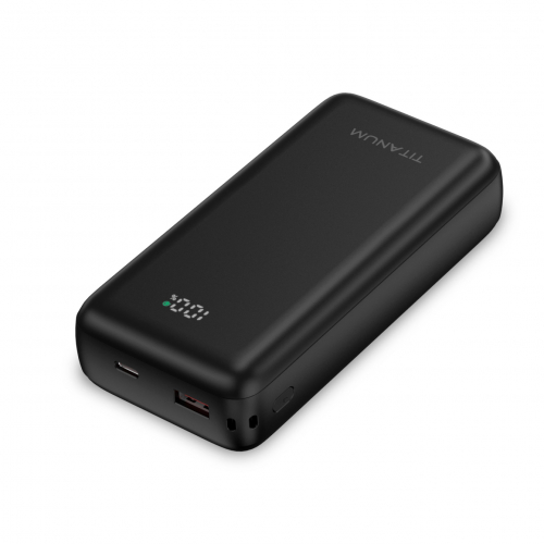 Портативное зарядное устройство (повербанк) TITANUM WCS20 20000mAh PD45W Black TPB-WCS20-B