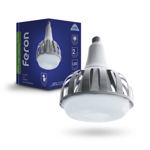 Світлодіодна лампа Feron LB-651 100W Е27+Е40 6500K 9300Lm 7091