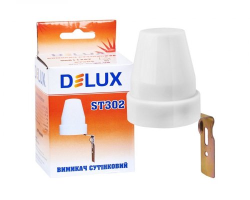 Реле сутінкове DELUX ST302 10A IP44 білий 90011727