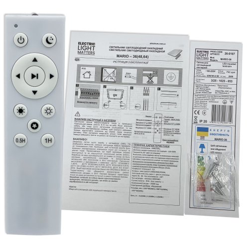 LED світильник ELM MARIO-36 36W 3000-6500К 1440-2880Lm 26-0107
