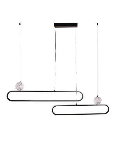 LED світильник підвісний Goldlux Florentyna 48W 4000K чорний 333896