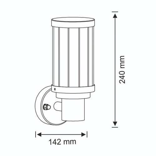 Уличный светильник Goldlux FIORD E27 IP44 312303