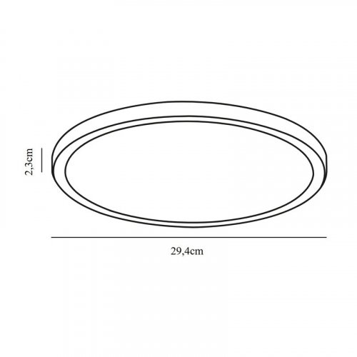 LED світильник накладний Nordlux Oja 15W 3000-4000K IP54 коло білий 2210616101