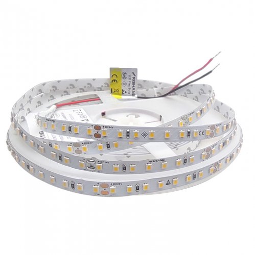 LED лента Rishang SMD2835 128шт/м 9.6W/м IP20 24V (4000K) 2835-128-IP20-NW-8-24 RV08C8TC-A (18323)