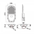 Уличный LED светильник Horoz ORLANDO PRO-30 30W 6400K 074-005-1030-020