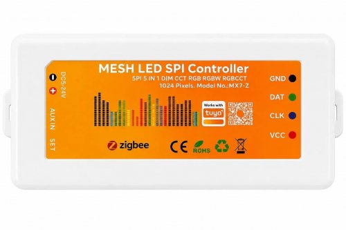 Контроллер универсальный Prolum RGB SPI 5in1 X7 ZigBee 12А 12-24V HomeLink 404039