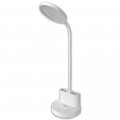 Настольная LED лампа аккумуляторная Lebron L-TL-L-40 5W 4100К гибкая белая 15-13-40