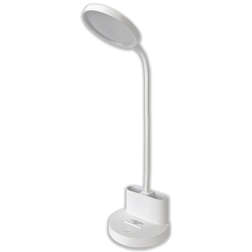 Настольная LED лампа аккумуляторная Lebron L-TL-L-40 5W 4100К гибкая белая 15-13-40