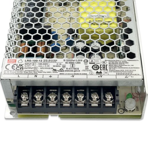 Блок живлення Mean Well 100W 12V 8.5A IP20 LRS-100-12