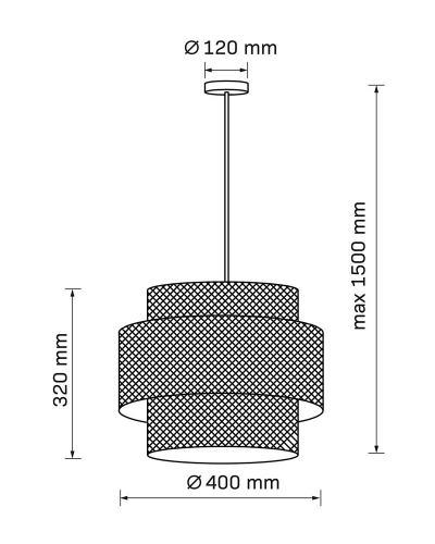 Підвісний світильник Goldlux Takara E27 бежевий 330536