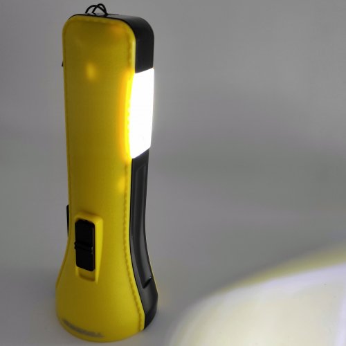 Портативний світлодіодний акумуляторний ліхтарик Tiross 3 Вт LED 1200mAh жовтий TS-1851 
