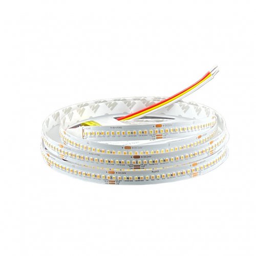 LED лента Rishang SMD2025 288шт/м 14.4W/м IP20 24V (2700K+5700K) R00V8HC 19859