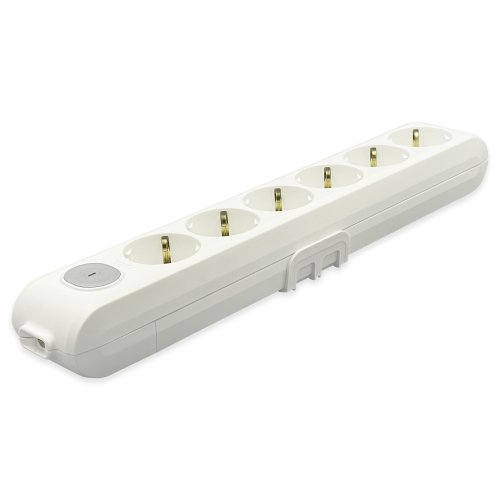 Колодка 6 гнізд із заземленням та кнопкою Viko Multi-let 90118600