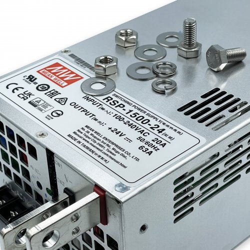 Блок живлення Mean Well 1500W 63A 24V IP20 RSP-1500-24