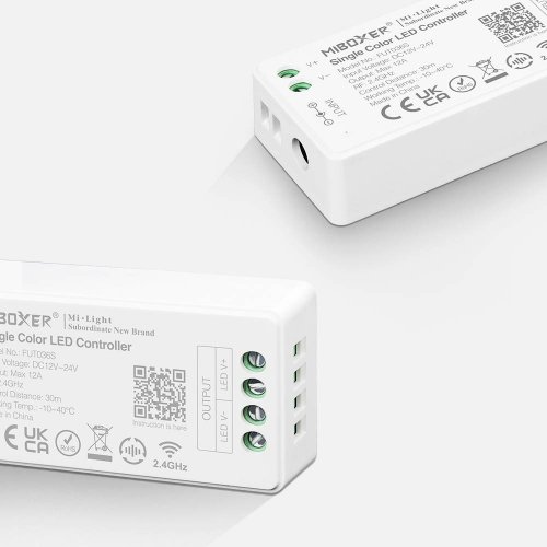 Радио контроллер Mi-Light диммер для одноцветной LED ленты 12/24В 12А 2.4GHz FUT036S