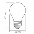 Світлодіодна лампа Videx Filament А60 4W 3000K E27 VL-DA60MO