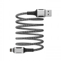 Кабель з'єднувальний зарядний HAVIT USB-C to Lightning 2.4A 1м магнітний Black HV-CB6299