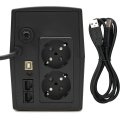 ИБП непрерывного действия Gear 600VA 360W LED plastic RJ45+USB GU-600PL ИБП непрерывного действия Gear 600VA 360W LED plastic RJ45+USB GU-600PL