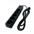 Сетевой фильтр-удлинитель ElectroHouse на 5 гнезд 2 USB 10А 3 метра с заземлением и кнопкой черный EH-NFBU-5.3 Сетевой фильтр-удлинитель ElectroHouse на 5 гнезд 2 USB 10А 3 метра с заземлением и кнопкой черный EH-NFBU-5.3