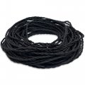Ретро провід для зовнішньої електропроводки чорний 0,75 3-х жильний ER-1144