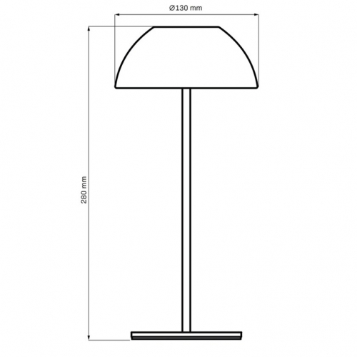 Настільна LED лампа Goldlux Tanzania акумуляторна вулична 1.8W 2700K IP44 USB біла 329936