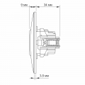 Розетка Videx Binera серебряный шелк 1ая с заземлением VF-BNSK1G-SS