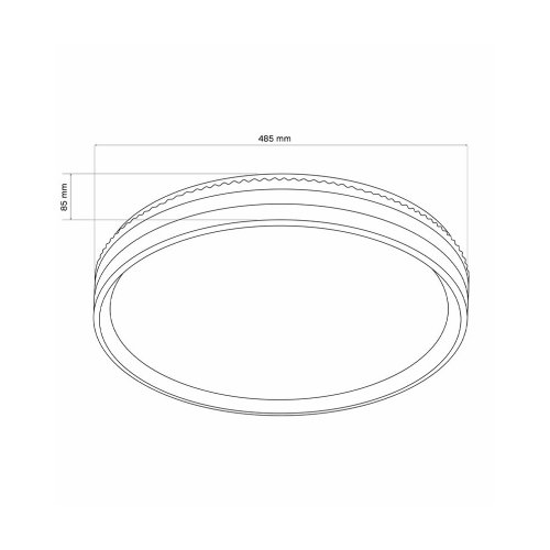 LED світильник Goldlux Barbara 72W 8000Lm 3000-6000K з пультом 326683