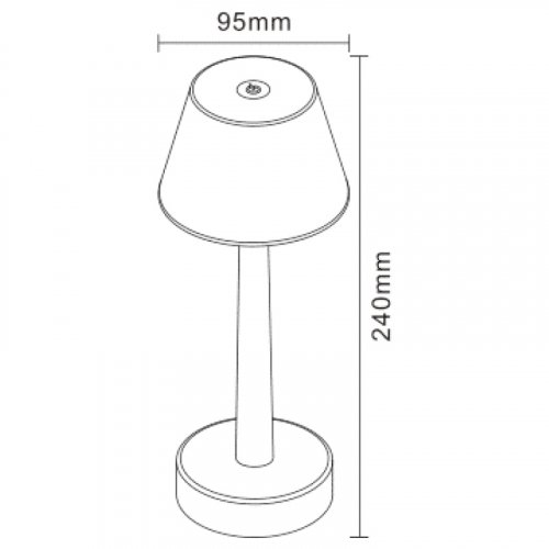 Настільна LED лампа Zuma Line Color акумуляторна вулична 0.5W 3000K IP44 ETLED-642-BK