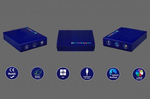 3D світильник "FIFA" з пультом+адаптер+батарейки (3ААА) 10-019