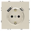 Розетка Ardero Soft ER123USB-C USB-A + USB-C 20W одинарная с заземлением шампань 8680 Розетка Ardero Soft ER123USB-C USB-A + USB-C 20W одинарная с заземлением шампань 8680