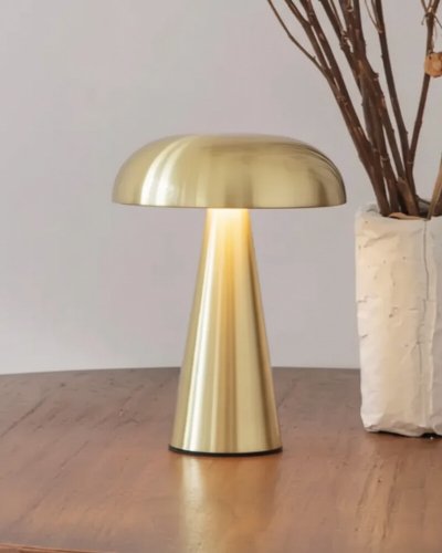 Настольная LED лампа аккумуляторная Kloodi 5W 2700K/4000K/6500K IP20 золото TA-5V MUS CCT GD