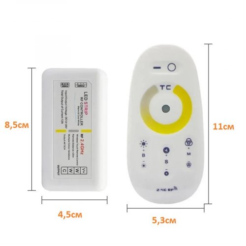 Диммер LT S-302 ССТ 18A 216W 12-24V для світлодіодної стрічки 74027