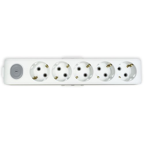 Колодка 5 гнізд із заземленням та кнопкою Viko Multi-le 90118500