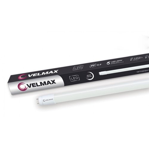 Світлодіодна LED лампа Velmax V-T8 18W G13 6200K 25-10-12