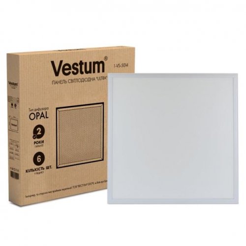 LED панель Vestum ULTRA SLIM 40W 6500K 595X595 1-VS-5014