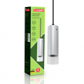 Светильник подвесной Eurolamp под лампу GU10 IP20 серебро LED-LP-1хGU10(silver)