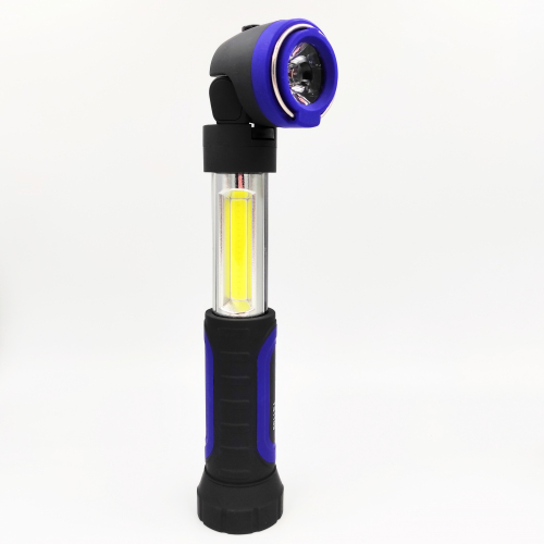 Портативный светодиодный фонарик Tiross 2 Вт COB 1 Вт LED синий TS-1109