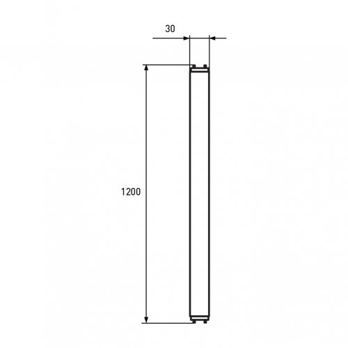 Світлодіодна лампа Eurolamp T8 18W G13 4000K з одностороннім підключенням LED-T8-18W/4000(OS)