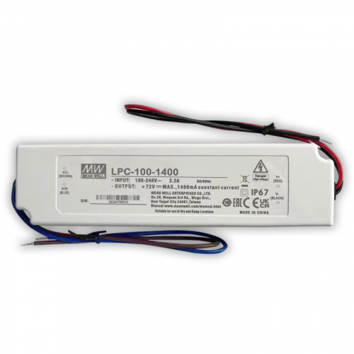 Блок питания драйвер Mean Well 100W 36~72V 1400mA LPC-100-1400