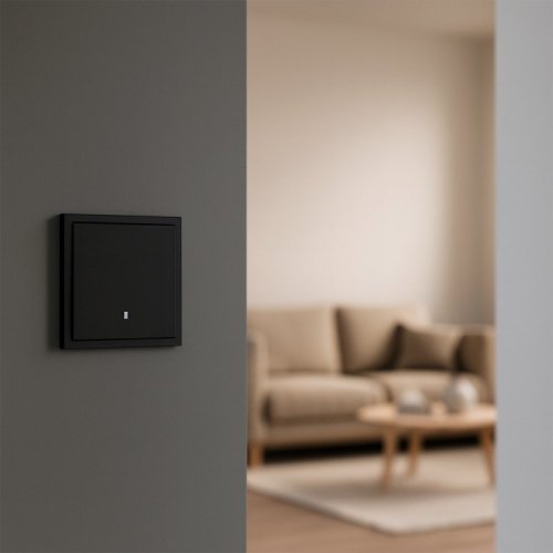 Выключатель Ardero EV111L-B Soft с подсветкой черный 8700