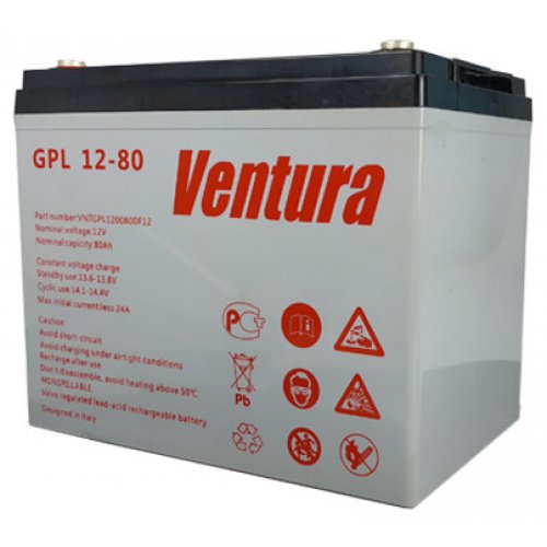 Аккумуляторная батарея Ventura 12В 80А*ч GPL 12-80