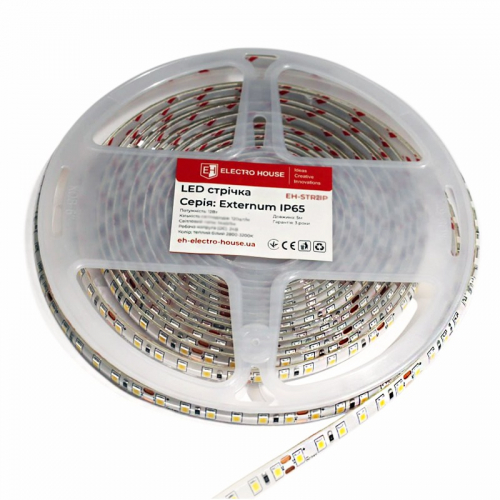 LED стрічка ElectroHouse Externum IP65 120шт/м 12W/м 24V 4500K EH-STR2IP