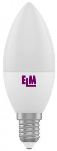 Світлодіодна лампа ELM C37 5W PA10 E14 4000